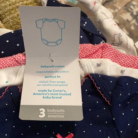 Newborn Girls 3 pack Onesie Set - Picture 4 of 5